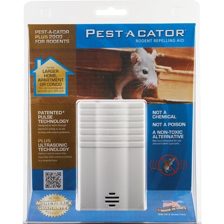 Pest A Cator Ultrasonic & Electromagnetic 2000 Sq. Ft. Coverage 110V Electronic Pest Repellent 12100